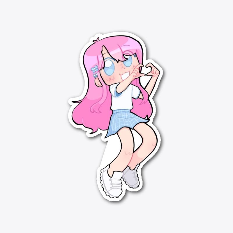 "Pink Diamond" Roomies Uni Sticker